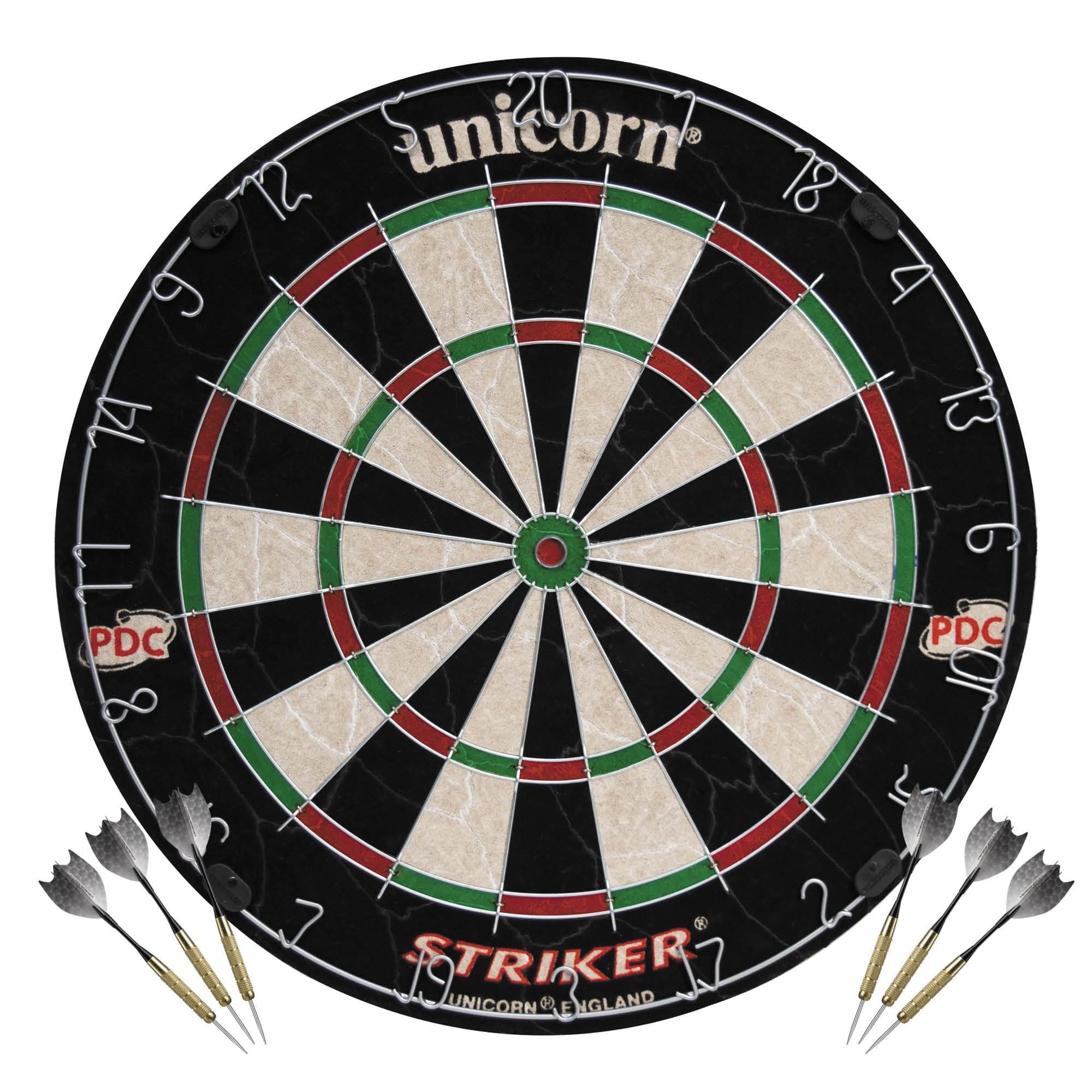 Unicorn Striker Home Darts Centre - inc - Cabinet Dartboard Darts - Image 2