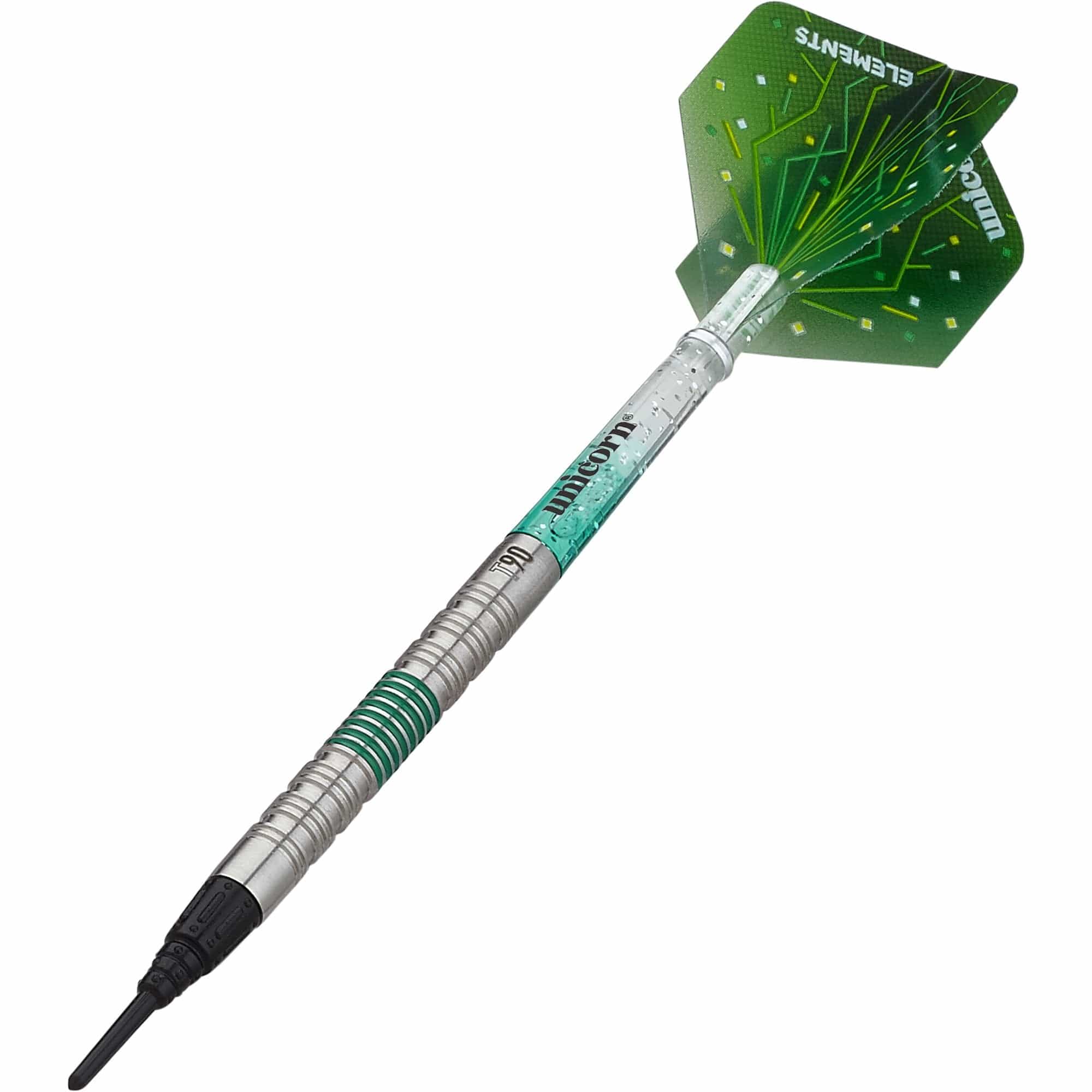 Unicorn T90 Darts - Soft Tip - Core XL - S2 - Green - Image 2