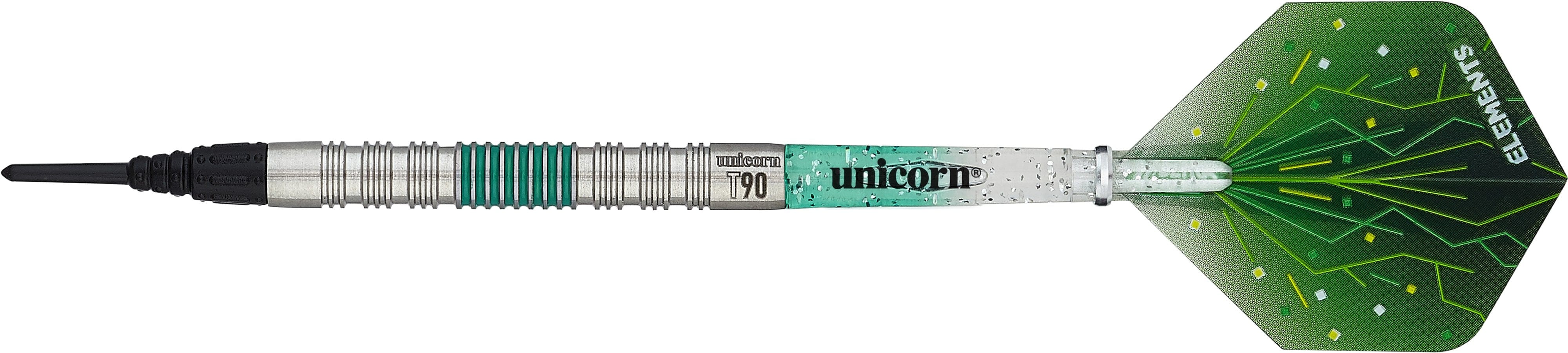 Unicorn T90 Darts - Soft Tip - Core XL - S2 - Green - Image 3