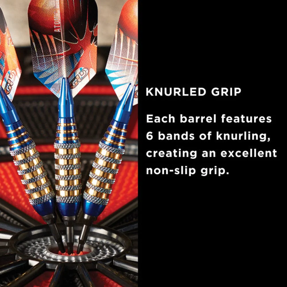 Viper Atomic Bee Darts - Soft Tip - Coated Alloy - Coloured Rings - Blue - Image 6