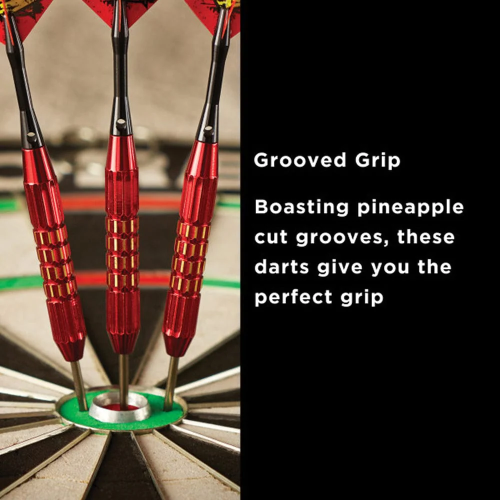 Viper Comix Darts - Steel Tip - Coated Alloy - Cut Grooves - inc Extras - Red - Image 7