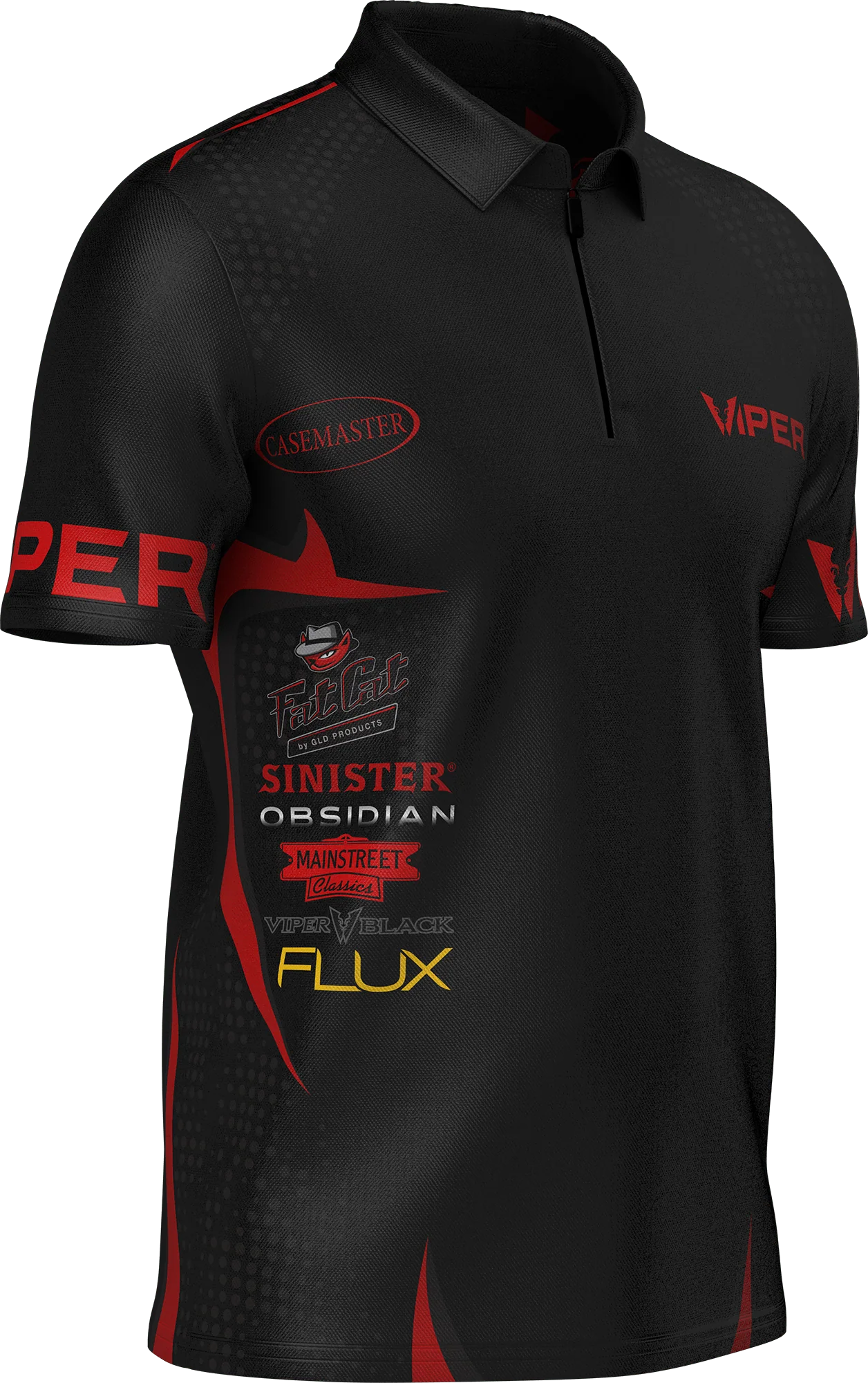 Viper Dart Shirt - Logo - Black & Red - Image 3