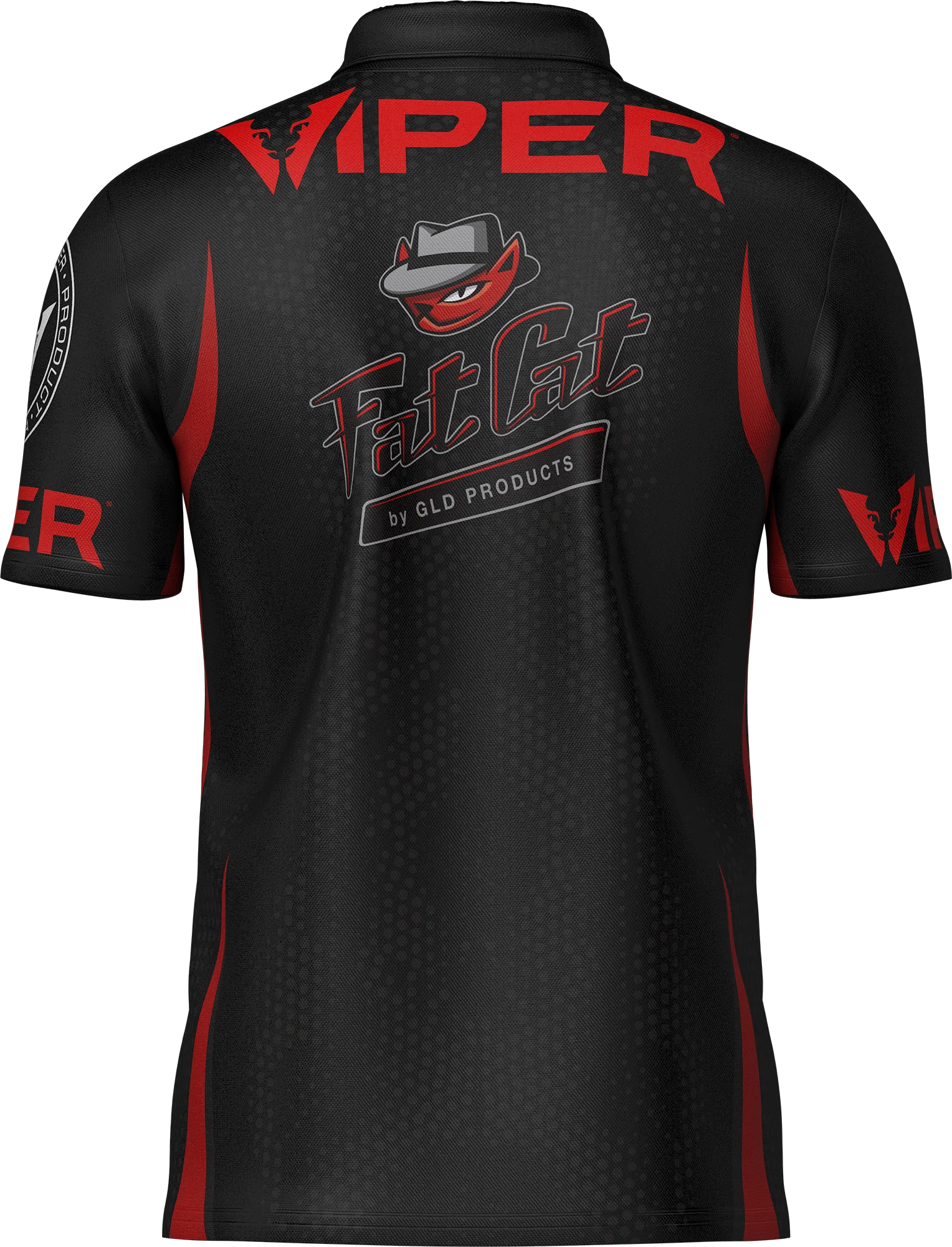 Viper Dart Shirt - Logo - Black & Red - Image 4