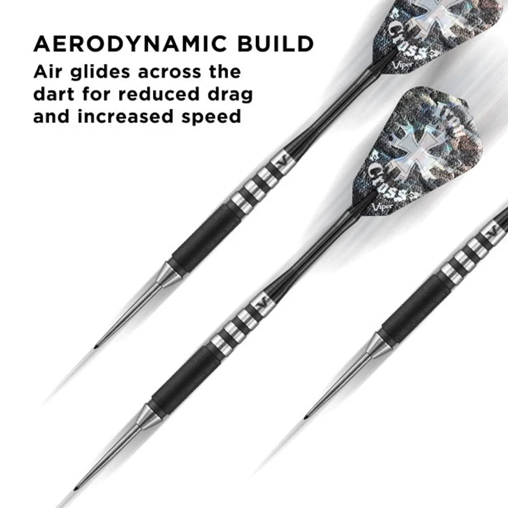 Viper Desperado Darts - Steel Tip - 80% - inc Extras - D1 - Micro Grip - Black - Image 4