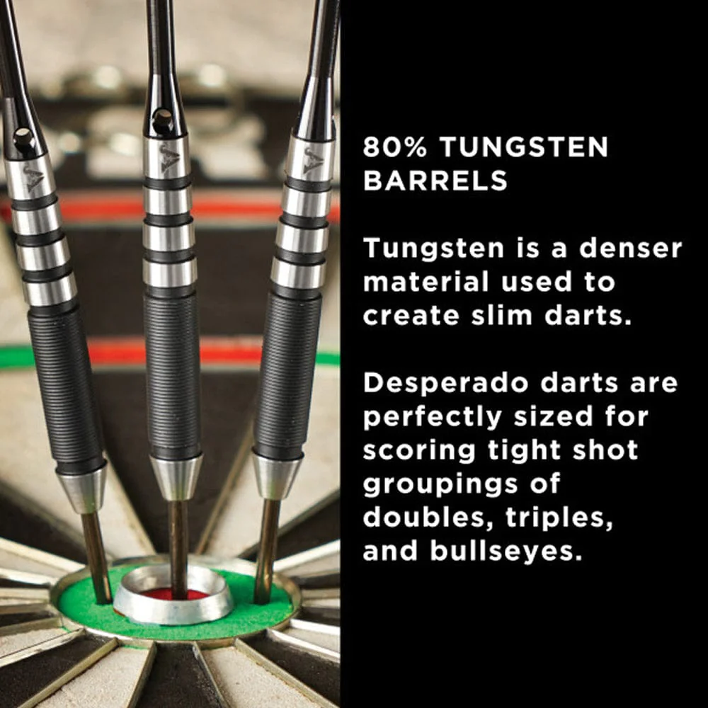 Viper Desperado Darts - Steel Tip - 80% - inc Extras - D1 - Micro Grip - Black - Image 6