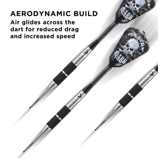 Viper Desperado Darts - Steel Tip - 80% - inc Extras - D2 - Knurl Grip - Black - Image 4