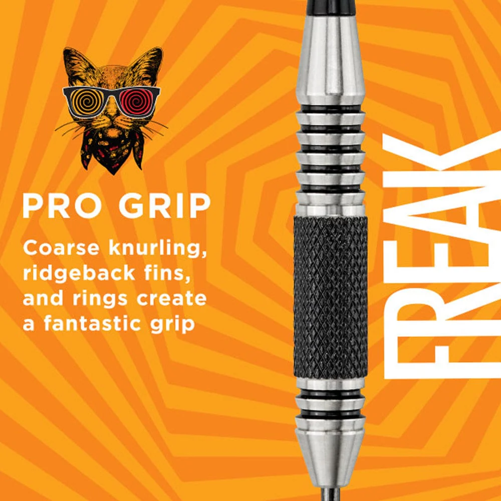Viper The Freak Darts - Steel Tip - Nickel Silver - with Spinster Shafts - F3 - Black Knurl - Image 2