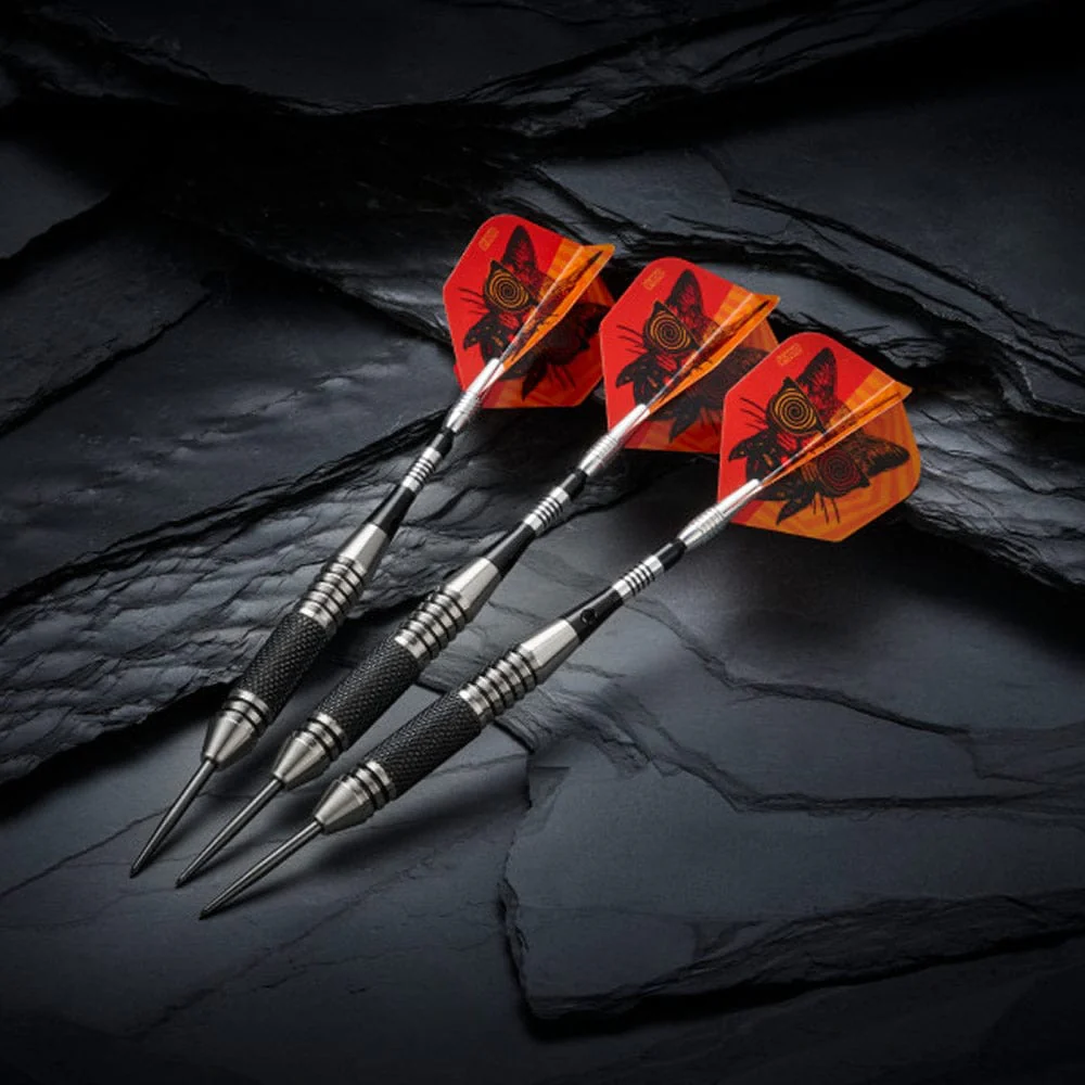 Viper The Freak Darts - Steel Tip - Nickel Silver - with Spinster Shafts - F3 - Black Knurl - Image 9