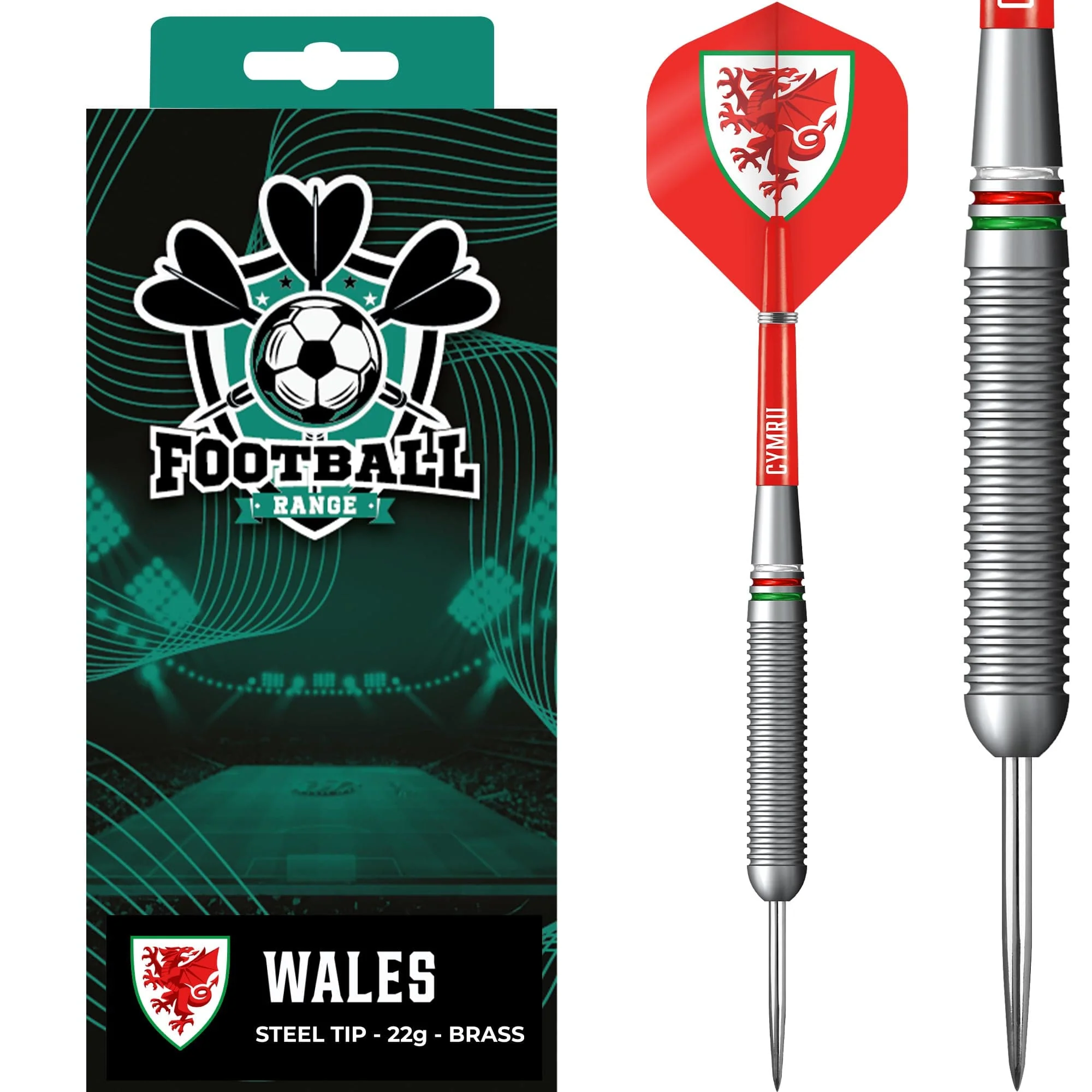 Wales FA - Darts - Steel Tip Brass - Official Licensed - Welsh Cymru - Image 2