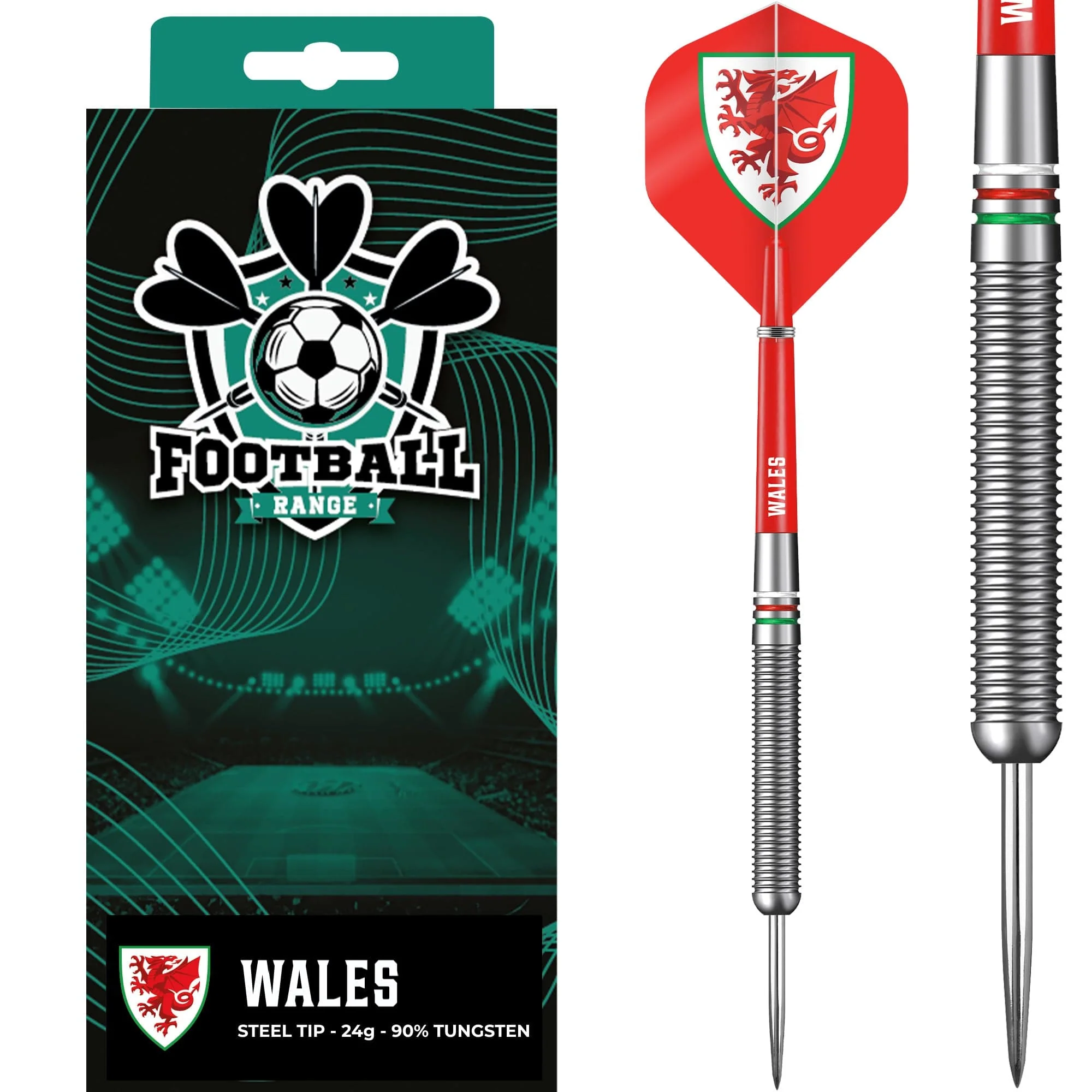 Wales FA - Darts - Steel Tip Tungsten - Official Licensed - Welsh Cymru - Image 2