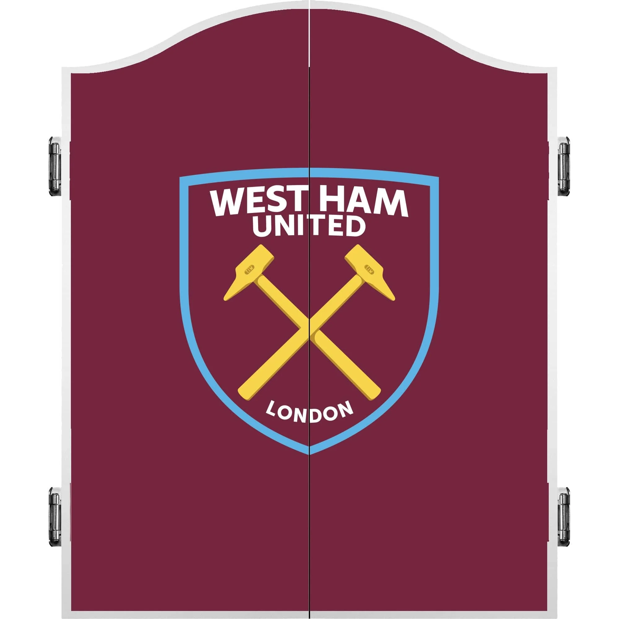 West Ham United FC - Official Licensed - Dartboard Cabinet - C1 - Crest