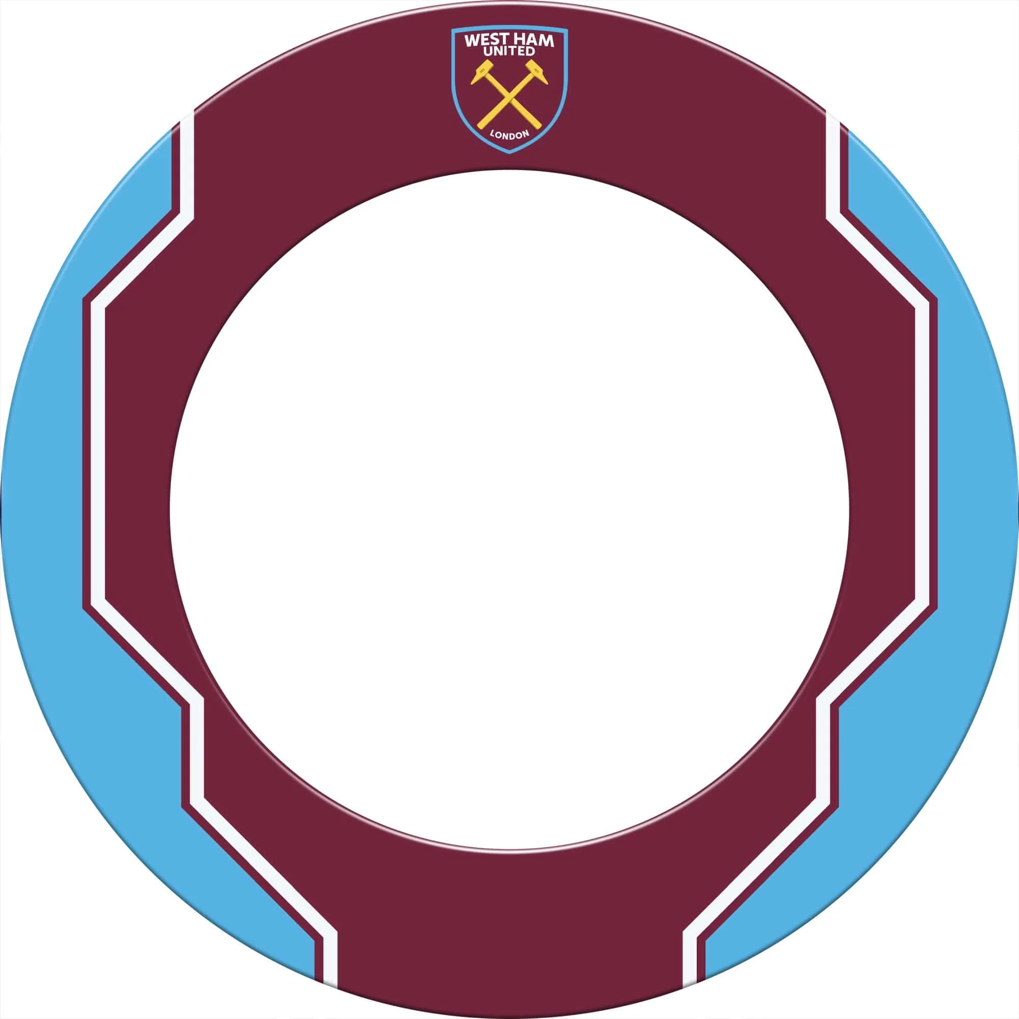 West Ham United FC - Official Licensed - Dartboard Surround - S3 - Geo