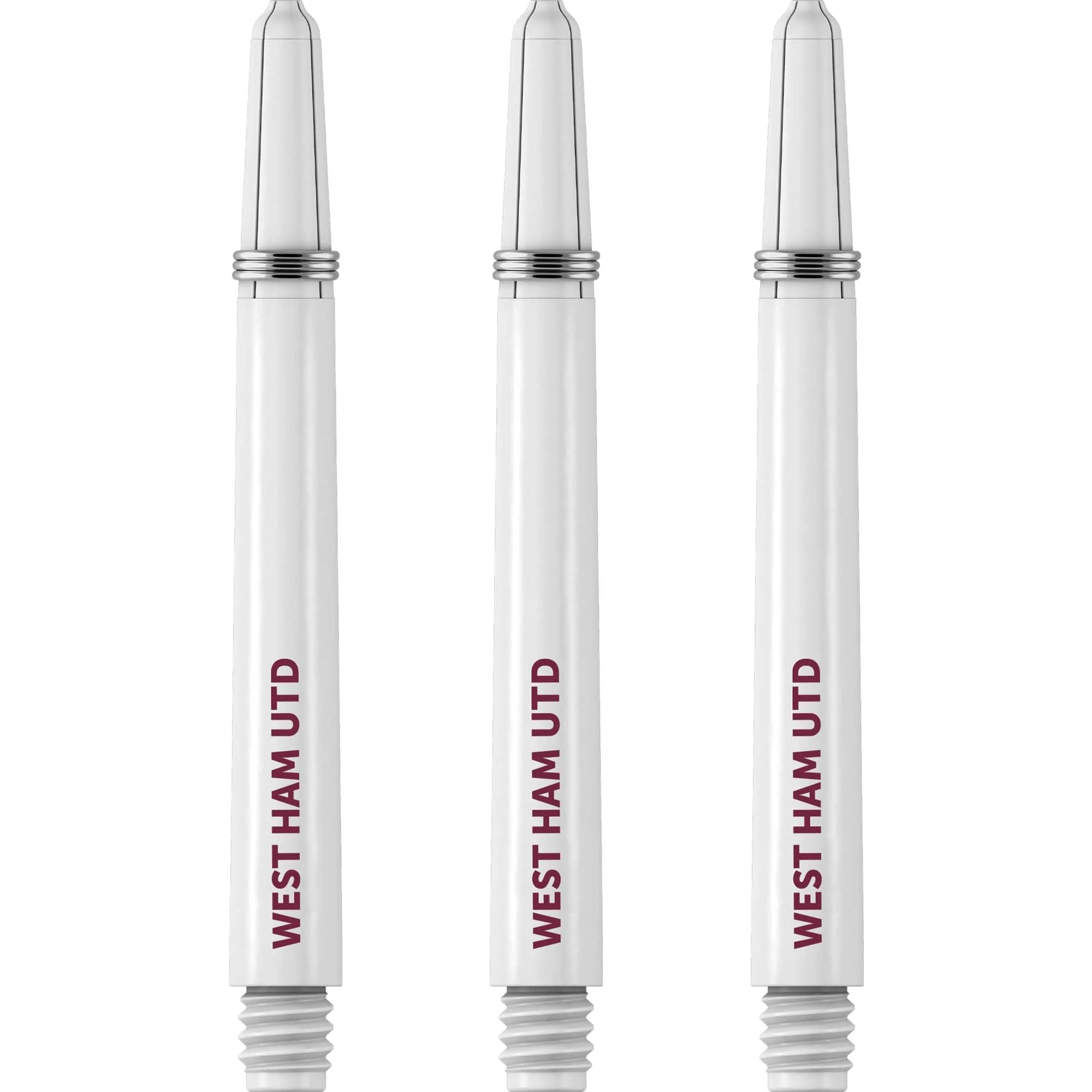 West Ham United FC - Official Licensed - Nylon Stems - Dart Shafts with Springs - White - Image 2