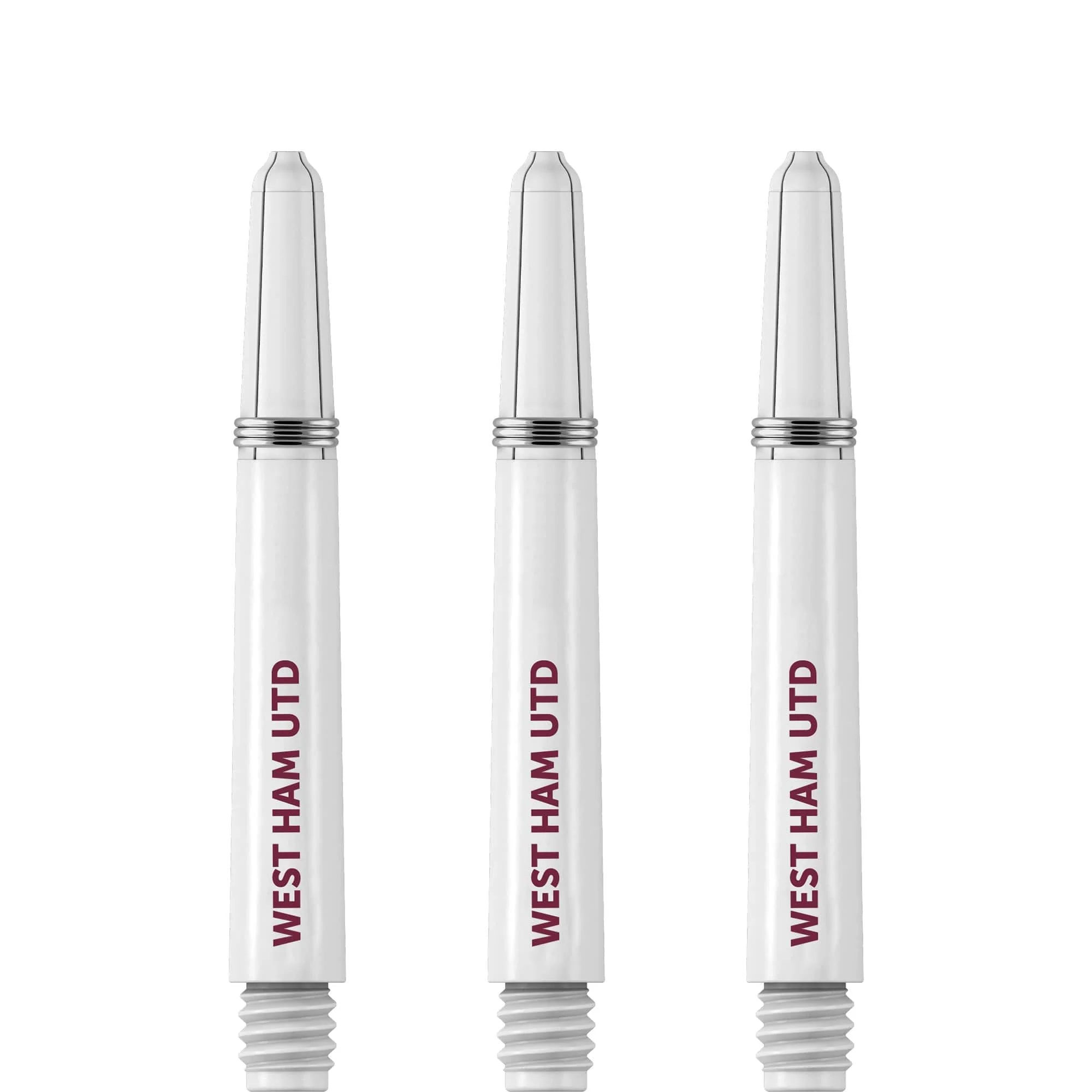 West Ham United FC - Official Licensed - Nylon Stems - Dart Shafts with Springs - White - Image 3