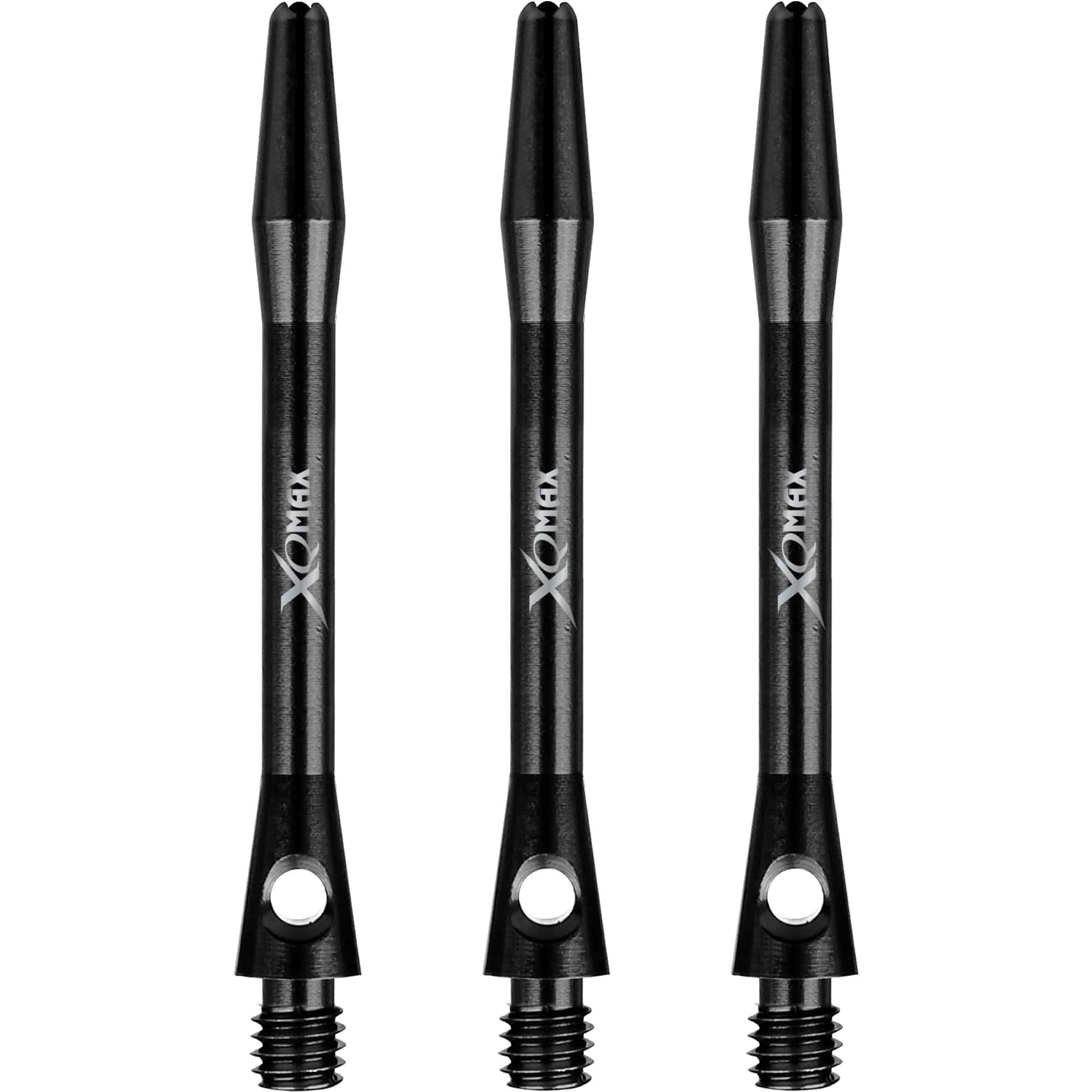 *XQMax Aluminium Dart Shafts - Metal Dart Stems - Black - Image 2